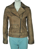 Men’s Dirty Brown Distressed Leather Jacket | Vintage Biker Style | Full Grain Apparel